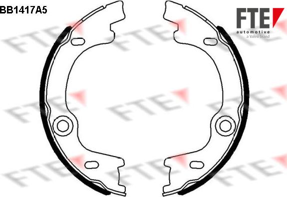 FTE BB1417A5 - Kit ganasce, Freno stazionamento autozon.pro