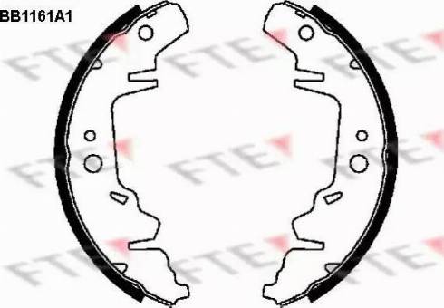 FTE BB1161A1 - Kit ganasce freno autozon.pro