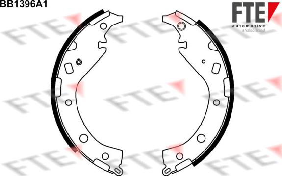 FTE BB1396A1 - Kit ganasce freno autozon.pro