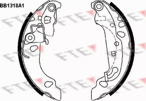 FTE BB1318A1 - Kit ganasce freno autozon.pro