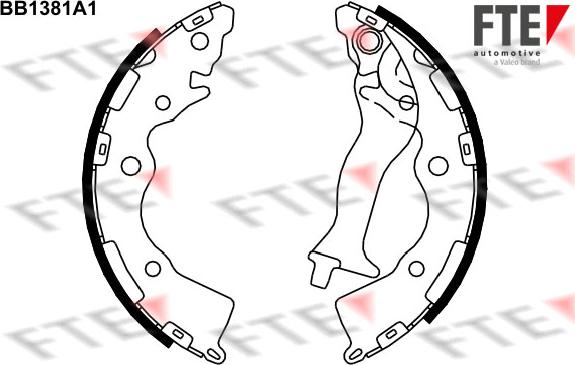 FTE BB1381A1 - Kit ganasce freno autozon.pro