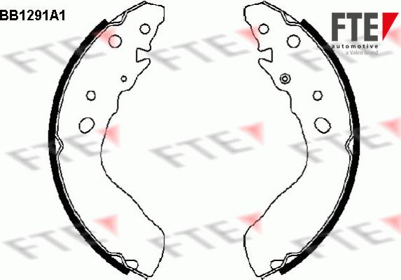 FTE BB1291A1 - Kit ganasce freno autozon.pro