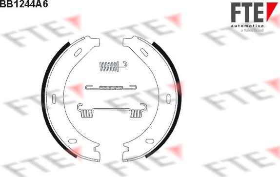 FTE BB1244A6 - Kit ganasce, Freno stazionamento autozon.pro