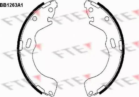 FTE BB1263A1 - Kit ganasce freno autozon.pro