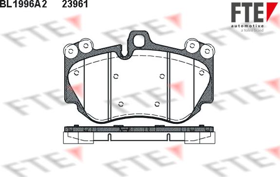 FTE BL1996A2 - Kit pastiglie freno, Freno a disco autozon.pro