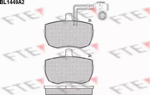 FTE BL1449A2 - Kit pastiglie freno, Freno a disco autozon.pro