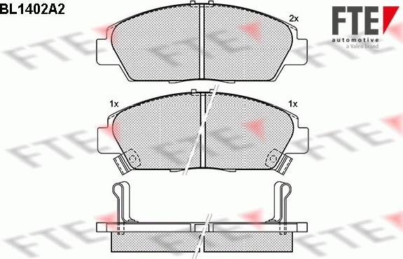 FTE BL1402A2 - Kit pastiglie freno, Freno a disco autozon.pro