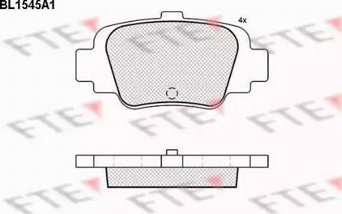 FTE BL1545A1 - Kit pastiglie freno, Freno a disco autozon.pro