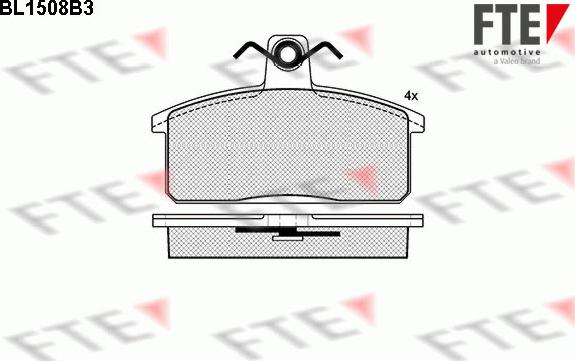 FTE BL1508B3 - Kit pastiglie freno, Freno a disco autozon.pro