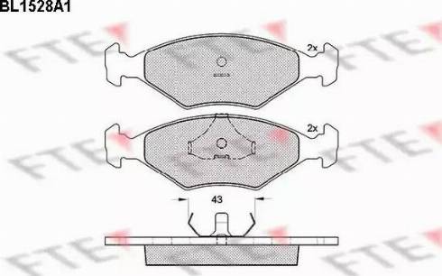 FTE BL1528A1 - Kit pastiglie freno, Freno a disco autozon.pro