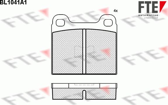 FTE BL1041A1 - Kit pastiglie freno, Freno a disco autozon.pro