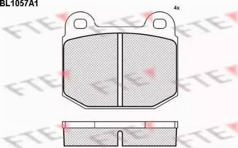 FTE BL1057A1 - Kit pastiglie freno, Freno a disco autozon.pro