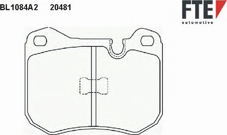 FTE BL1084A2 - Kit pastiglie freno, Freno a disco autozon.pro