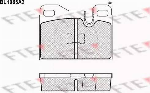 FTE BL1085A2 - Kit pastiglie freno, Freno a disco autozon.pro