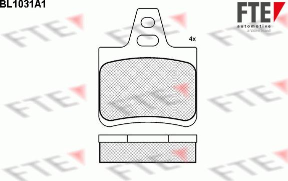 FTE BL1031A1 - Kit pastiglie freno, Freno a disco autozon.pro