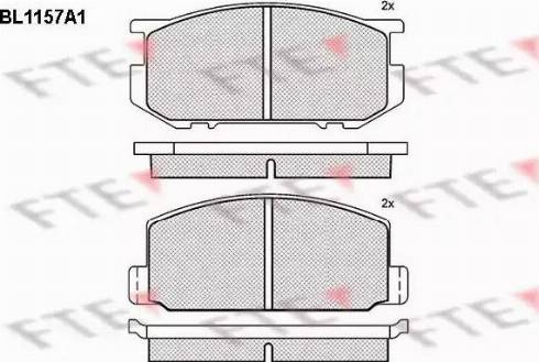 FTE BL1157A1 - Kit pastiglie freno, Freno a disco autozon.pro