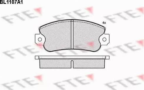 FTE BL1107A1 - Kit pastiglie freno, Freno a disco autozon.pro