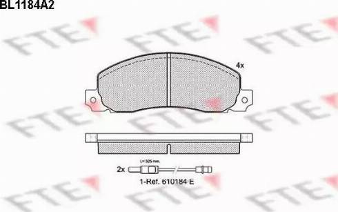 FTE BL1184A2 - Kit pastiglie freno, Freno a disco autozon.pro