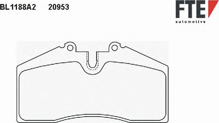 FTE BL1188A2 - Kit pastiglie freno, Freno a disco autozon.pro