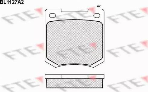 FTE BL1127A2 - Kit pastiglie freno, Freno a disco autozon.pro