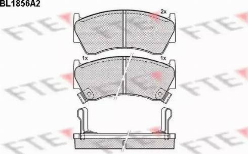 FTE BL1856A2 - Kit pastiglie freno, Freno a disco autozon.pro