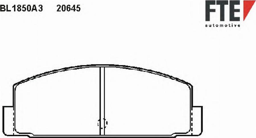 FTE BL1850A3 - Kit pastiglie freno, Freno a disco autozon.pro