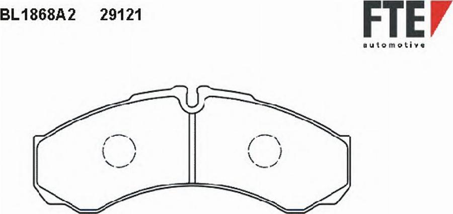 FTE BL1868A2 - Kit pastiglie freno, Freno a disco autozon.pro