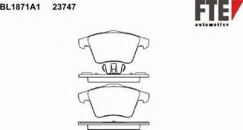 FTE BL1871A1 - Kit pastiglie freno, Freno a disco autozon.pro