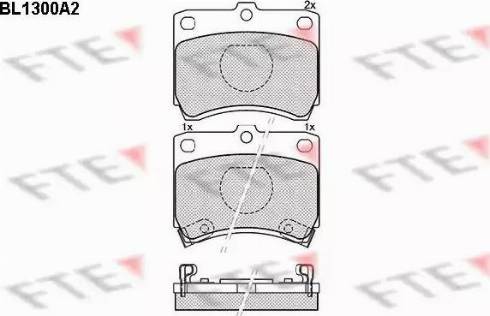 FTE BL1300A2 - Kit pastiglie freno, Freno a disco autozon.pro