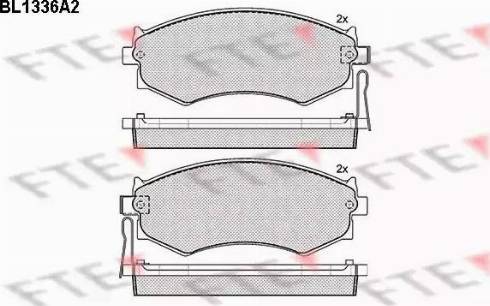 FTE BL1336A2 - Kit pastiglie freno, Freno a disco autozon.pro