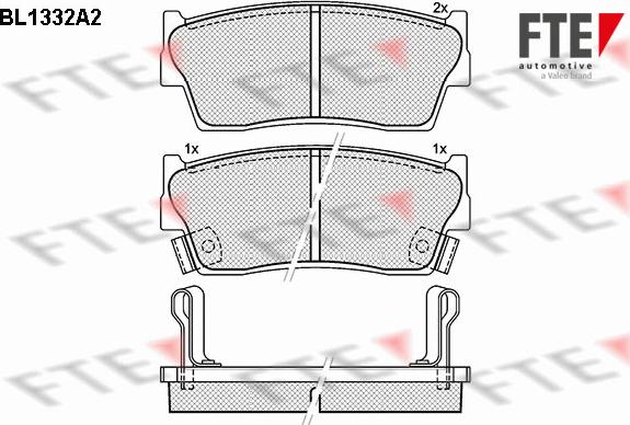 FTE BL1332A2 - Kit pastiglie freno, Freno a disco autozon.pro