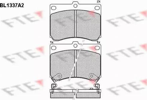 FTE BL1337A2 - Kit pastiglie freno, Freno a disco autozon.pro