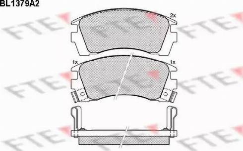 FTE BL1379A2 - Kit pastiglie freno, Freno a disco autozon.pro