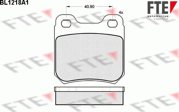 FTE BL1218A1 - Kit pastiglie freno, Freno a disco autozon.pro