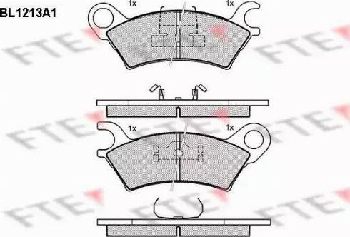 FTE BL1213A1 - Kit pastiglie freno, Freno a disco autozon.pro