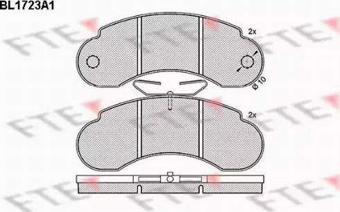 FTE BL1723A1 - Kit pastiglie freno, Freno a disco autozon.pro