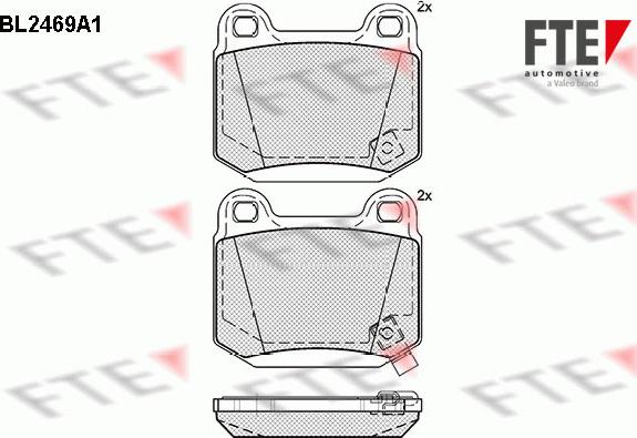 FTE BL2469A1 - Kit pastiglie freno, Freno a disco autozon.pro