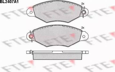 FTE BL2407A1 - Kit pastiglie freno, Freno a disco autozon.pro