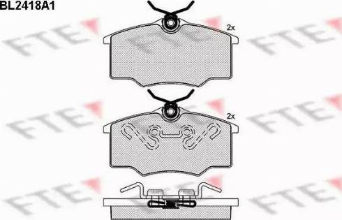 FTE BL2418A1 - Kit pastiglie freno, Freno a disco autozon.pro