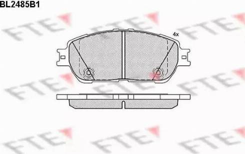 FTE BL2485B1 - Kit pastiglie freno, Freno a disco autozon.pro