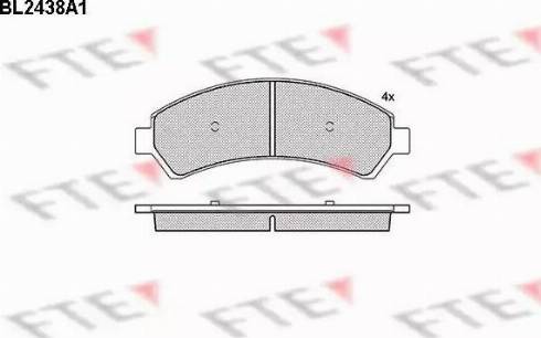 FTE BL2438A1 - Kit pastiglie freno, Freno a disco autozon.pro