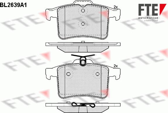 FTE BL2639A1 - Kit pastiglie freno, Freno a disco autozon.pro