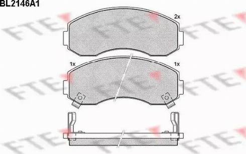 FTE BL2146A1 - Kit pastiglie freno, Freno a disco autozon.pro