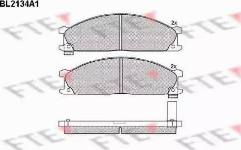 FTE BL2134A1 - Kit pastiglie freno, Freno a disco autozon.pro