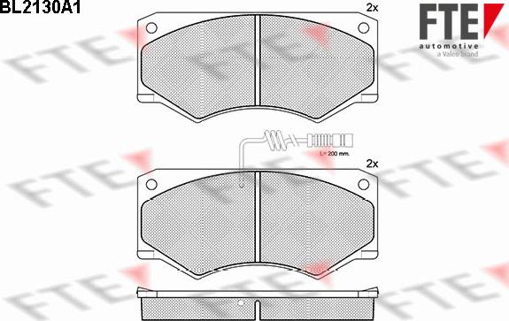 FTE BL2130A1 - Kit pastiglie freno, Freno a disco autozon.pro