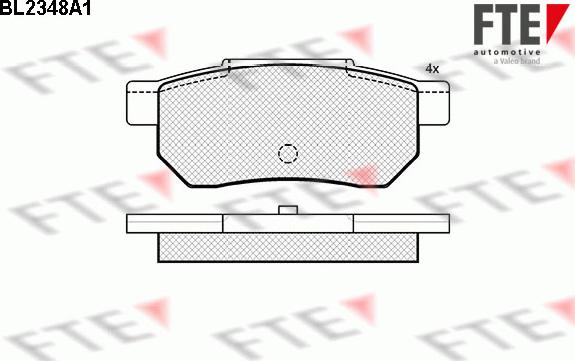 FTE BL2348A1 - Kit pastiglie freno, Freno a disco autozon.pro