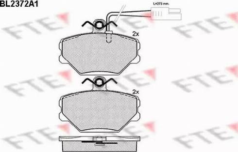 FTE BL2372A1 - Kit pastiglie freno, Freno a disco autozon.pro