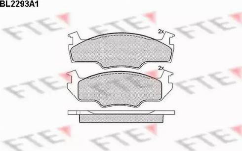 FTE BL2293A1 - Kit pastiglie freno, Freno a disco autozon.pro