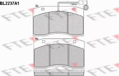 FTE BL2237A1 - Kit pastiglie freno, Freno a disco autozon.pro