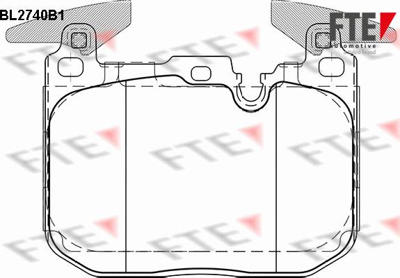 FTE BL2740B1 - Kit pastiglie freno, Freno a disco autozon.pro